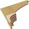 Ekena Millwork 4"W x 4"D x 4"H Wide Rockford Rough Cedar Woodgrain TimberThane Corbel, Primed Tan CORUR04X04X04ROCRCPR - alternate 6